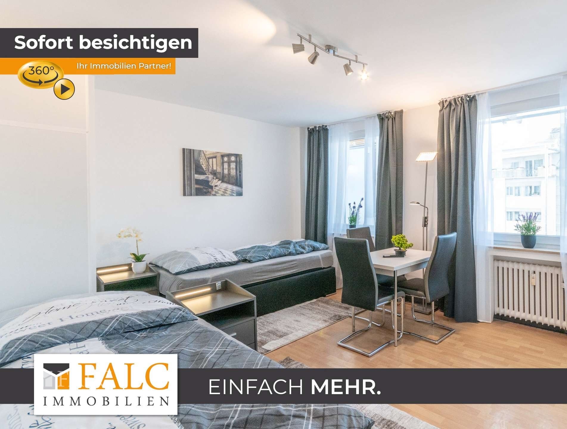 Wohnung zur Miete 1.500 € 1 Zimmer 30,8 m²<br/>Wohnfläche 3.<br/>Geschoss Schützenbahn 15 Stadtkern Essen 45127