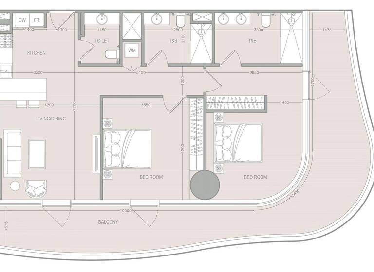 Wohnung zum Kauf provisionsfrei 690.520 € 3 Zimmer 139,5 m² Dubai 00000