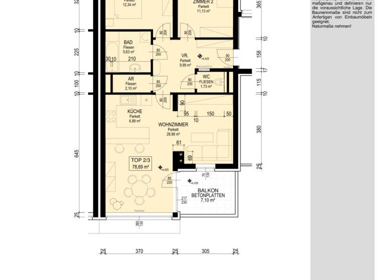 Wohnung zur Miete 940 € 3 Zimmer 78,7 m² 1. Geschoss Wilhelm Schleicher-Weg Gresten 3264