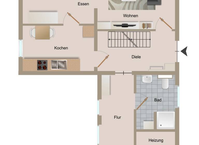 Einfamilienhaus zum Kauf 200.000 € 3 Zimmer 70 m² 912 m² Grundstück Heidmühle Schortens 26419