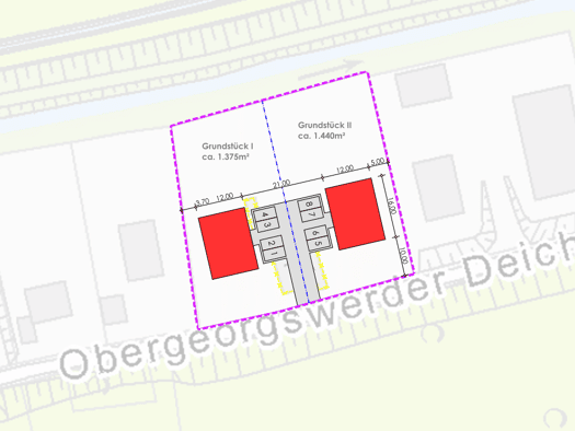 Grundstück zum Kauf 406.000 € 1.375 m² Grundstück Wilhelmsburg Mitte 21109