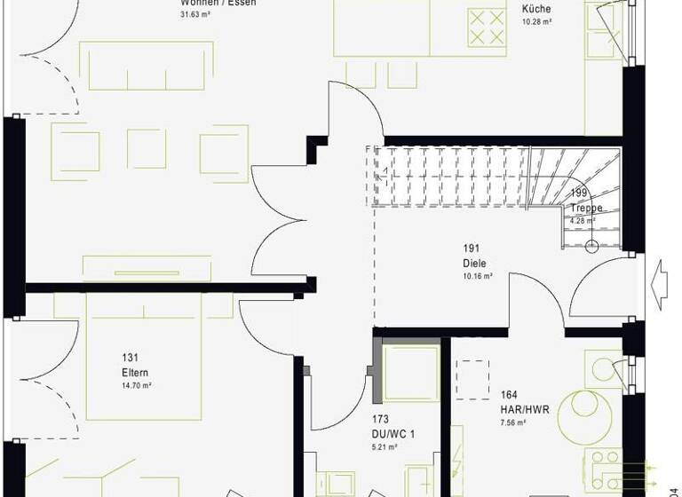 Haus zum Kauf 291.059 € 5 Zimmer 146 m² 500 m² Grundstück Welschbillig 54298