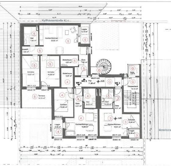 Wohnung zum Kauf provisionsfrei 797.000 € 3 Zimmer 90 m²<br/>Wohnfläche 1.<br/>Geschoss Neustadt - Süd Köln 50674