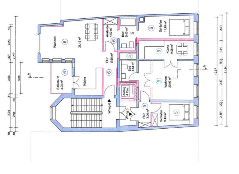Wohnung zum Kauf 193.000 € 2 Zimmer 48,2 m² 3. Geschoss frei ab sofort Johannisplatz 20 Zentrum-Südost Leipzig 04103