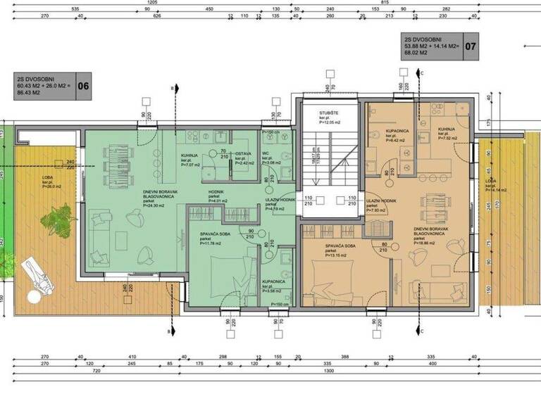 Wohnung zum Kauf 204.000 € 2 Zimmer 68 m² 2. Geschoss Duga Resa 0