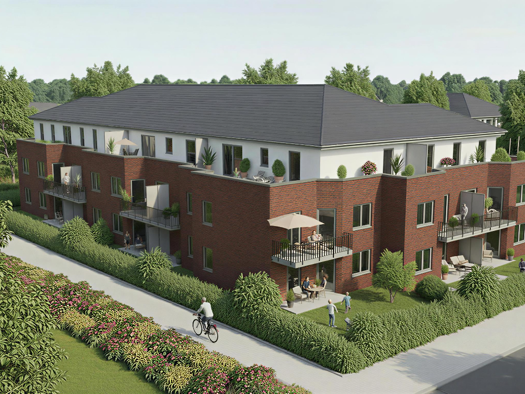 Terrassenwohnung zum Kauf - Erstbezug provisionsfrei 339.000 € 3 Zimmer 65,6 m² EG Sülzbogen Reppenstedt 21391