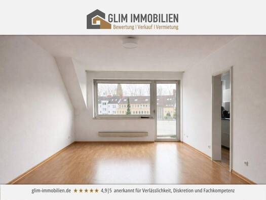 Wohnung zur Miete 495 € 2 Zimmer 59 m² 3. Geschoss frei ab 01.04.2026 Stadtmitte Krefeld 47798
