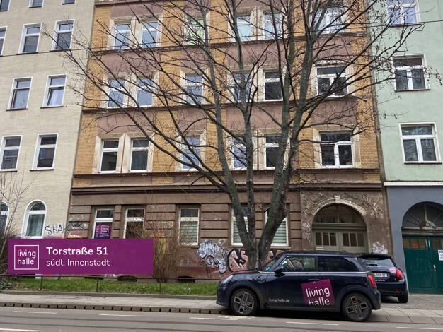 Wohnung zur Miete 400 € 2 Zimmer 43 m² 1. Geschoss frei ab 01.07.2026 Torstraße 51 Innenstadt Halle 06110