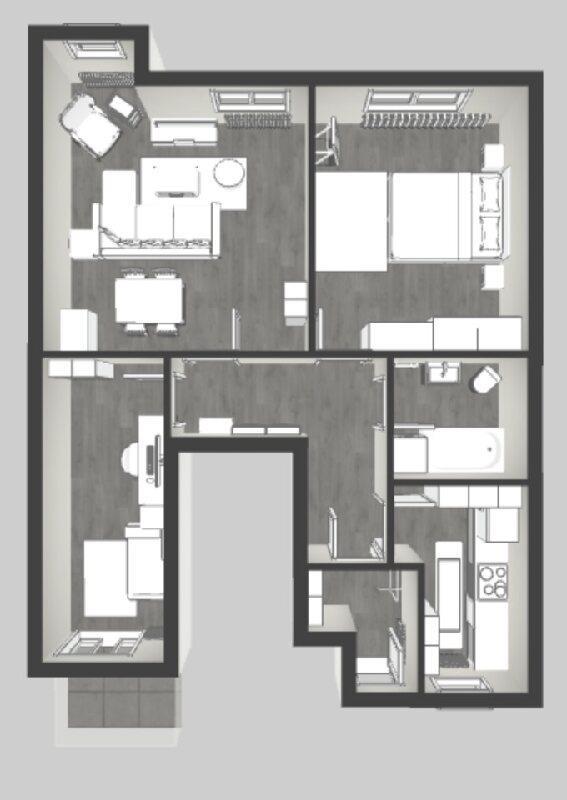 Wohnung zur Miete 805 € 3 Zimmer 76 m²<br/>Wohnfläche 2.<br/>Geschoss Neustadt 7 Innenstadt Gießen 35390