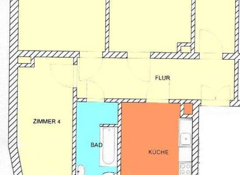 Wohnung zur Miete 998 € 4 Zimmer 90,8 m² 3. Geschoss Georg-Schumann-Straße 215 Möckern Leipzig 04159