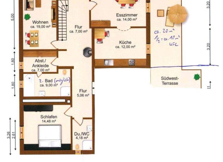 Doppelhaushälfte zur Miete 1.600 € 6 Zimmer 160 m² 430 m² Grundstück Lauterbach Steingaden 86989