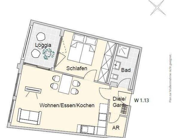 Wohnung zum Kauf provisionsfrei 327.423 € 2 Zimmer 54 m² 1. Geschoss Merianstr. 32 + 32a Schoppershof Nürnberg 90409