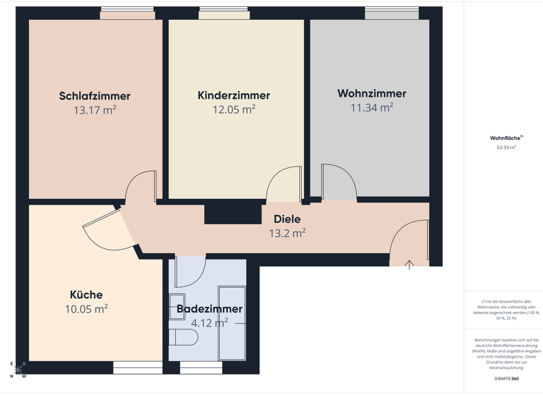 Wohnung zur Miete 500 € 3 Zimmer 64 m² Bahnhofstraße 40 Schnabelwaid 91289