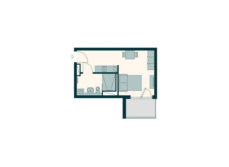 Studio zur Miete 879 € 1 Zimmer 29,9 m² 1. Geschoss Friedenauer Höhe 16 Friedenau Berlin 12159