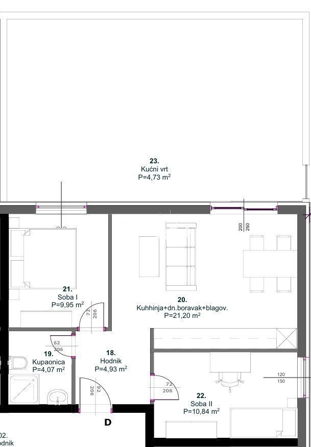 Wohnung zum Kauf 206.000 € 3 Zimmer 59 m²<br/>Wohnfläche Medulin 52203