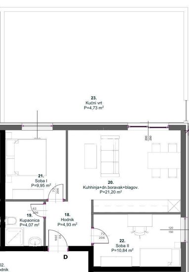 Wohnung zum Kauf 206.000 € 3 Zimmer 59 m² Medulin 52203