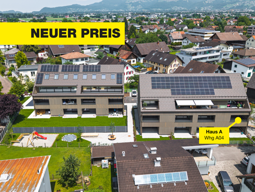 Terrassenwohnung zum Kauf - Erstbezug 545.000 € 3 Zimmer 77,8 m² Ringstraße 19 Feldkirch 6800