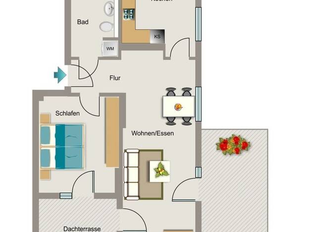Wohnung zur Miete - Erstbezug 1.062 € 2 Zimmer 70,8 m² frei ab 01.03.2027 An der Alten Kirche 6 Menden Sankt Augustin 53757