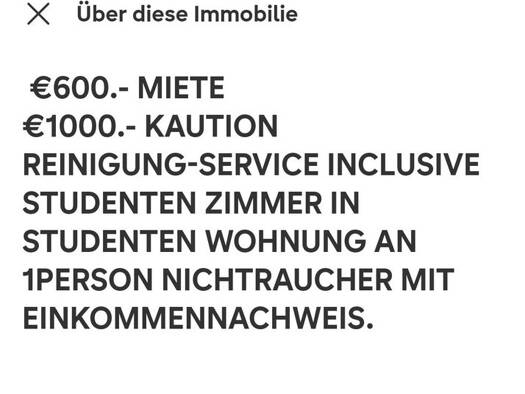 WG-Zimmer zur Miete 500 € 20 m² frei ab sofort Wiesdorf Leverkusen 51373