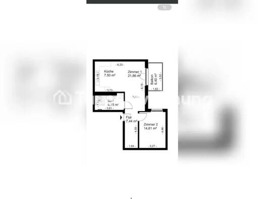 Wohnung zur Miete nur mit Wohnberechtigungsschein Tauschwohnung 400 € 2 Zimmer 62 m² Köpenick Treptow-Köpenick 12557
