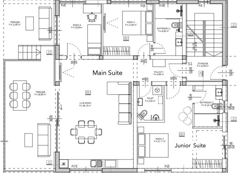Wohnung zum Kauf 4 Zimmer 154 m² Zadar 23000