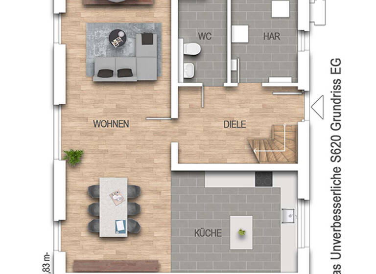Einfamilienhaus zum Kauf 342.900 € 3 Zimmer 136 m² 679 m² Grundstück Kronsgaard 24395