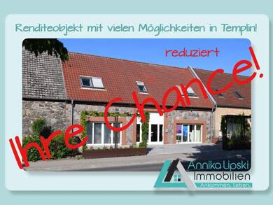 Wohn- und Geschäftshaus zum Kauf als Kapitalanlage geeignet 399.000 € 235 m² 781 m² Grundstück Templin Templin 17268