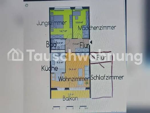 Wohnung zur Miete Tauschwohnung 541 € 4 Zimmer 82 m² 3. Geschoss Alt-Hohenschönhausen Berlin 10315