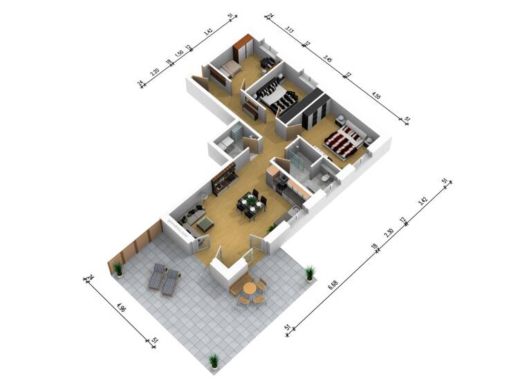 Wohnung zur Miete 1.390 € 4 Zimmer 101 m² EG frei ab 01.06.2026 Schlüterstr. 7 Schneverdingen 29640