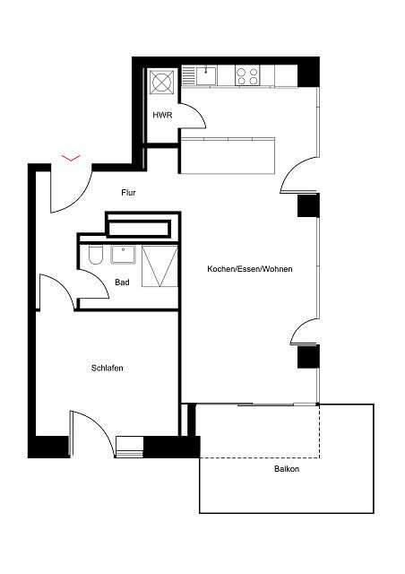 Studio zur Miete 1.350 € 2 Zimmer 59 m²<br/>Wohnfläche 4.<br/>Geschoss Altonaer Straße 21 Hansaviertel Berlin 10555