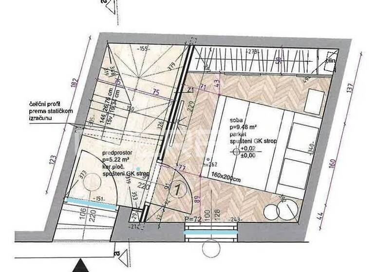 Wohnung zum Kauf 385.000 € 2 Zimmer 47 m² Nova Ves - Gupceva zvijezda