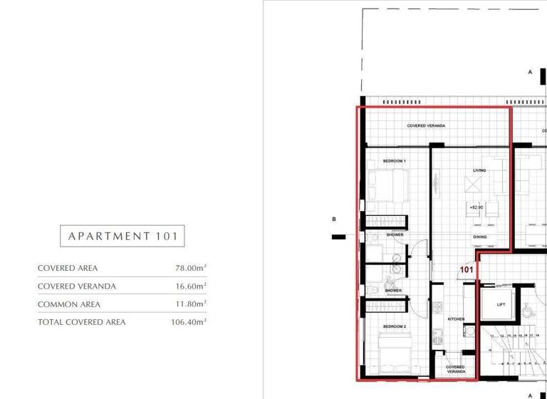 Wohnung zum Kauf - Erstbezug provisionsfrei 306.600 € 3 Zimmer 106,4 m² Geroskipou 8201