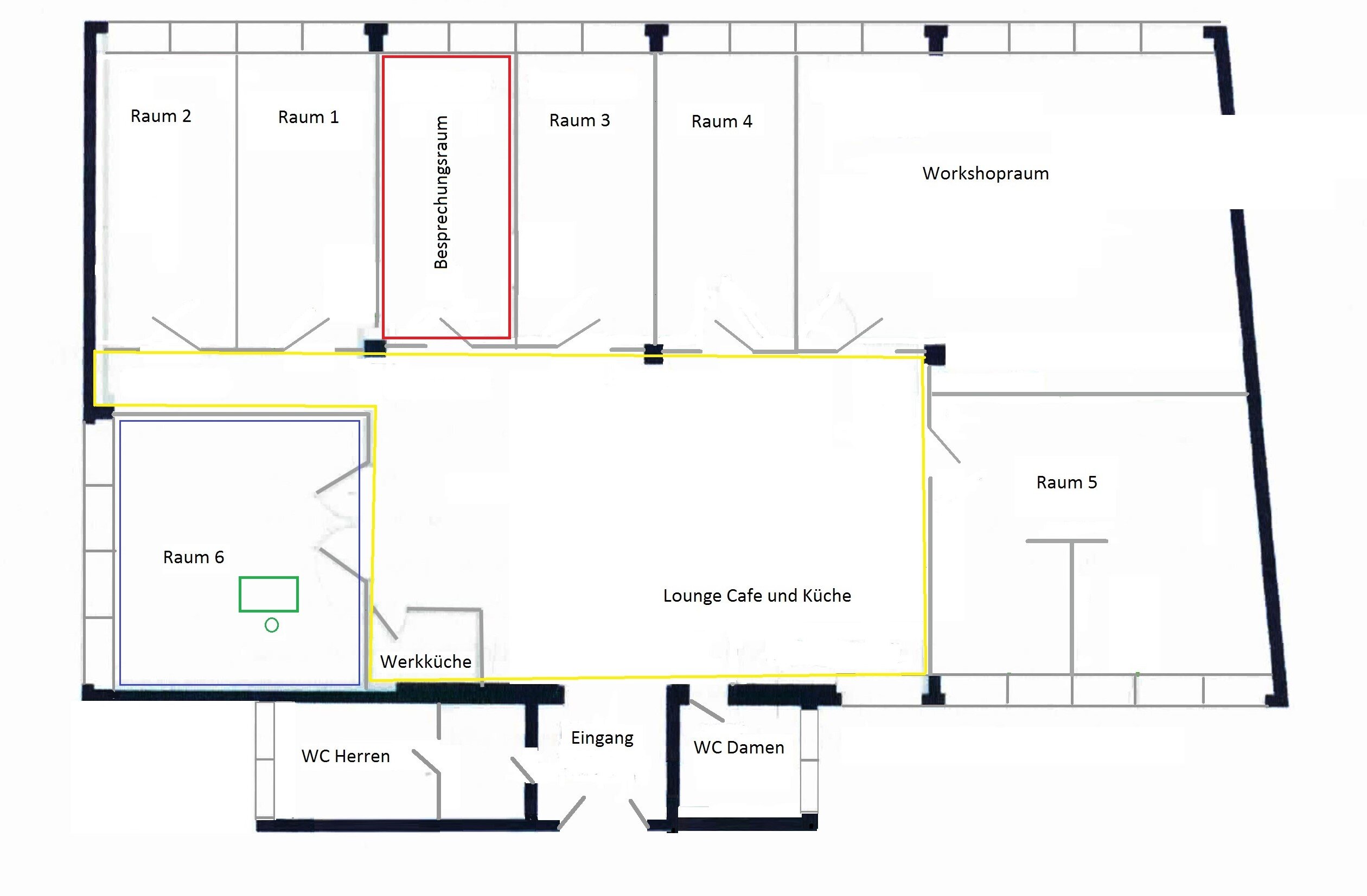 Bürofläche zur Miete provisionsfrei 490 € 12 m²<br/>Bürofläche Trausnitzstr. Echarding München 81671