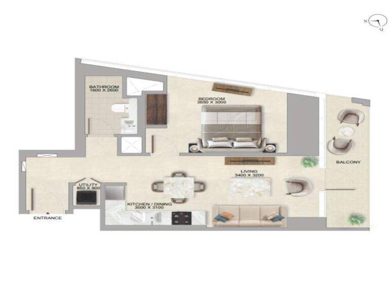 Wohnung zum Kauf - Erstbezug provisionsfrei 463.627 € 2 Zimmer 63,7 m² Sheikh Zayed Road 2 Dubai