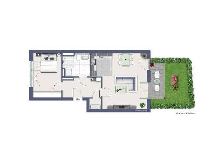 Wohnung zur Miete - Erstbezug 1.040 € 2 Zimmer 64,3 m² EG Frieda-Mager-Allee 5 Dransdorf Bonn 53121