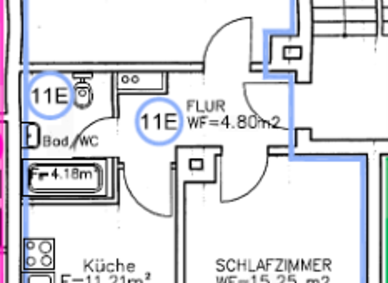 Wohnung zur Miete 280 € 1,5 Zimmer 55,1 m² 1. Geschoss frei ab sofort Zum Zschopautal 68 Schönborn-Dreiwerden Rossau 09661