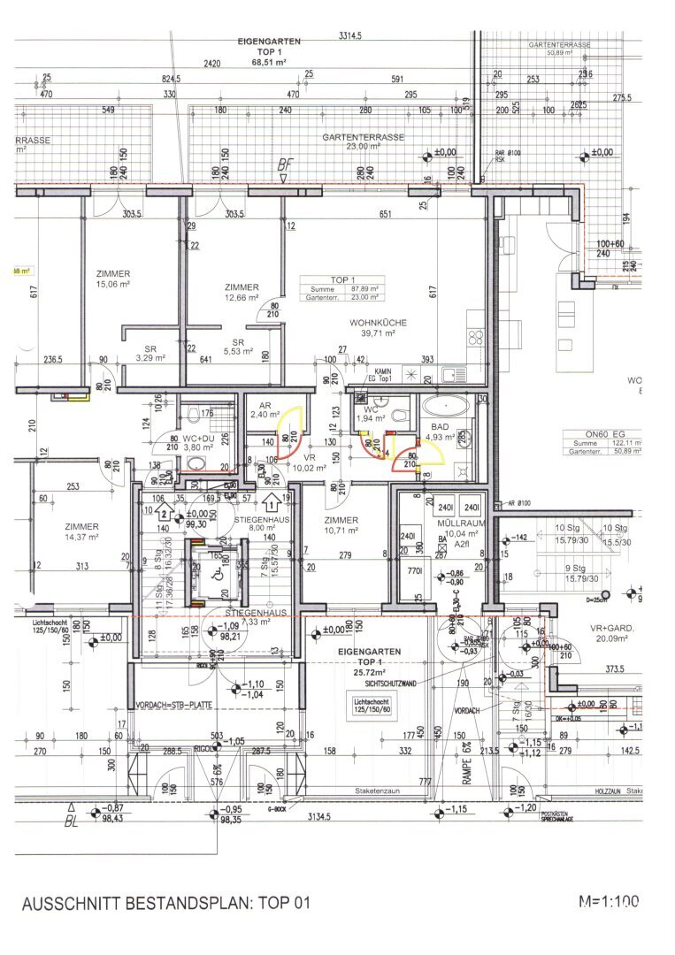 Wohnung zur Miete 1.335 € 3 Zimmer 87,9 m²<br/>Wohnfläche EG<br/>Geschoss Wien 1230