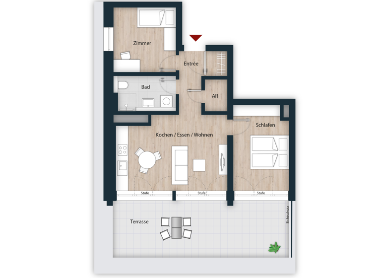Wohnung zum Kauf 566.854 € 3 Zimmer 75,1 m²<br/>Wohnfläche 4.<br/>Geschoss 30.09.2030<br/>Verfügbarkeit Seeleinsbühl Nürnberg 90431
