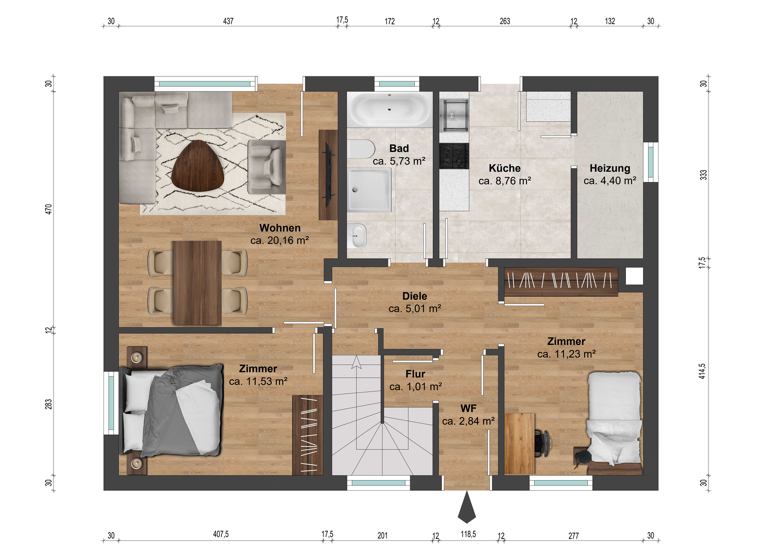 Einfamilienhaus zum Kauf 469.000 € 8 Zimmer 137 m² 527 m² Grundstück Stelle 21435