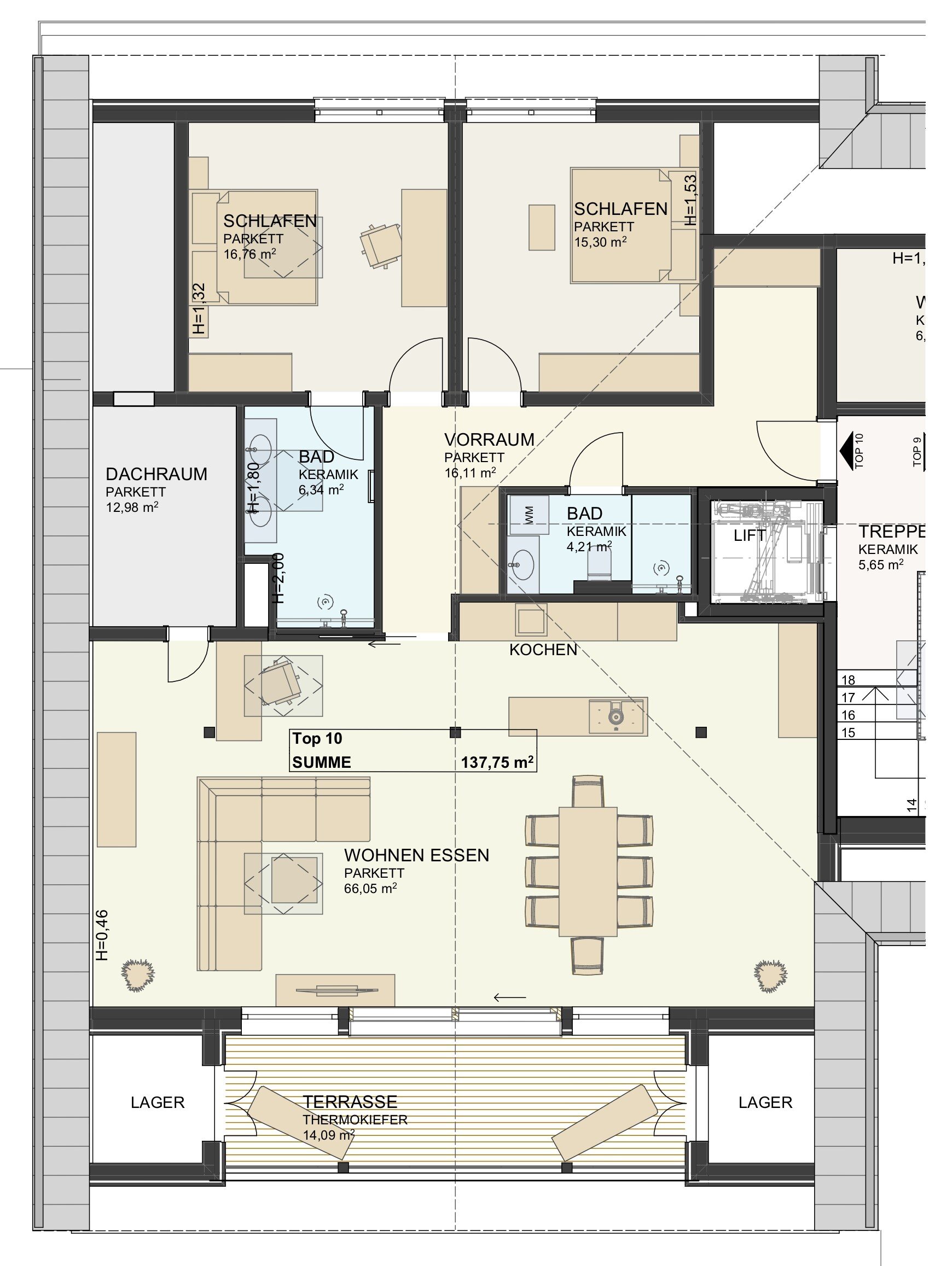 Penthouse zum Kauf 967.521 € 3 Zimmer 110 m²<br/>Wohnfläche Bad Gastein 5640