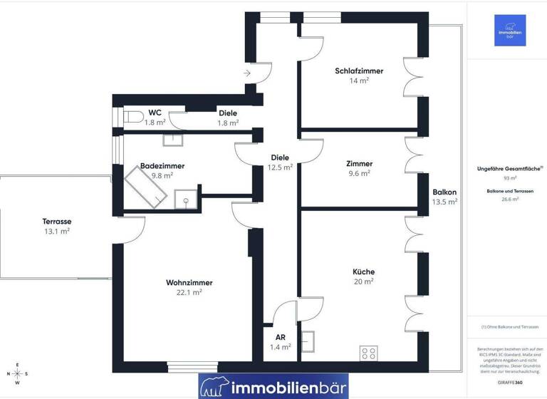Wohnung zur Miete 1.299 € 4 Zimmer 93 m² Bad Schallerbach 4701