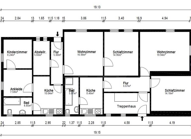 Mehrfamilienhaus zum Kauf 329.000 € 10 Zimmer 225,1 m² 605 m² Grundstück Leck 25917