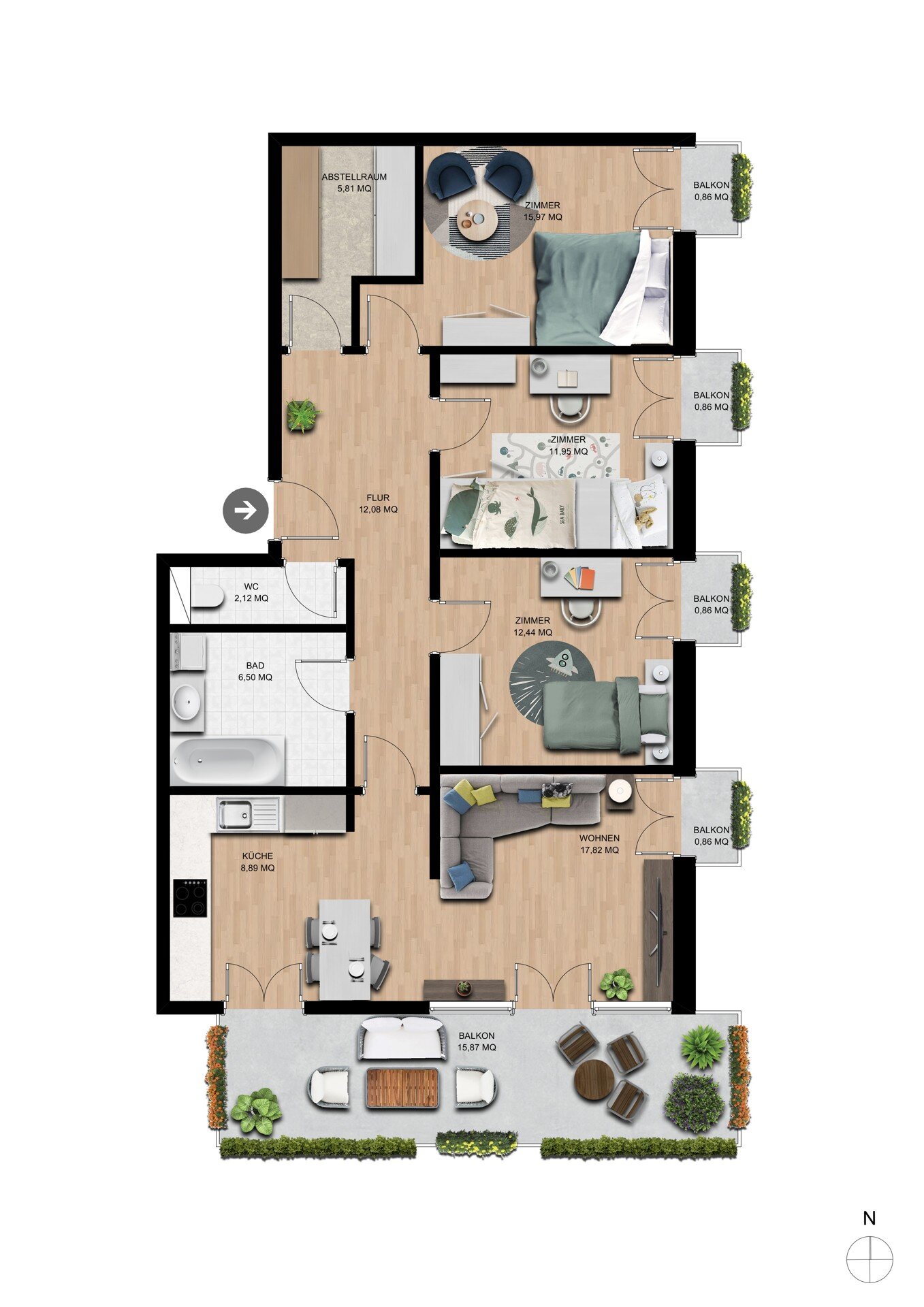 Wohnung zum Kauf 698.000 € 4 Zimmer 90,5 m²<br/>Wohnfläche Arzl Innsbruck / Arzl 6020