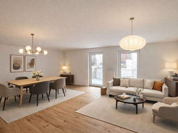 Wohnung zur Miete - Erstbezug 1.100 € 3 Zimmer 94,1 m² frei ab sofort Innenstadt Kaiserslautern 67655