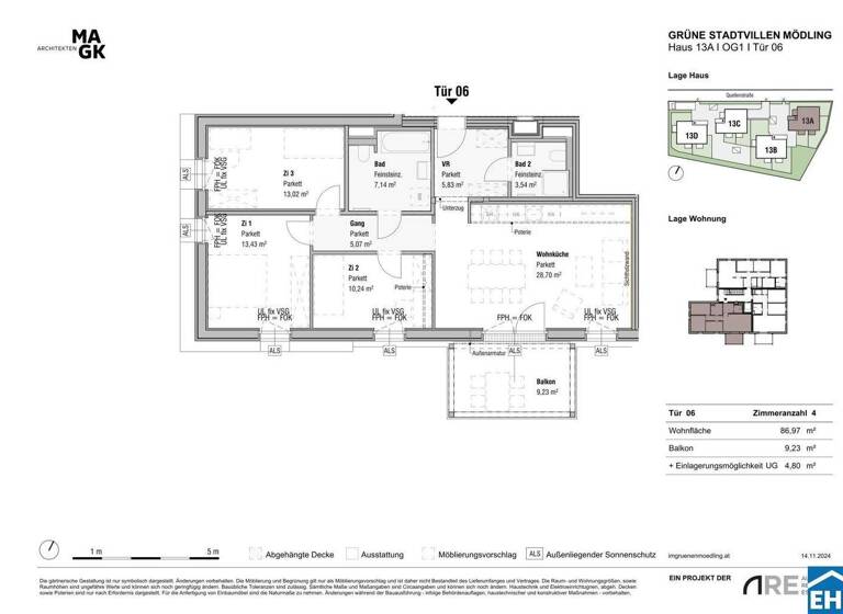 Wohnung zum Kauf - Erstbezug 558.475 € 4 Zimmer 87 m² 1. Geschoss Quellenstraße Mödling 2340