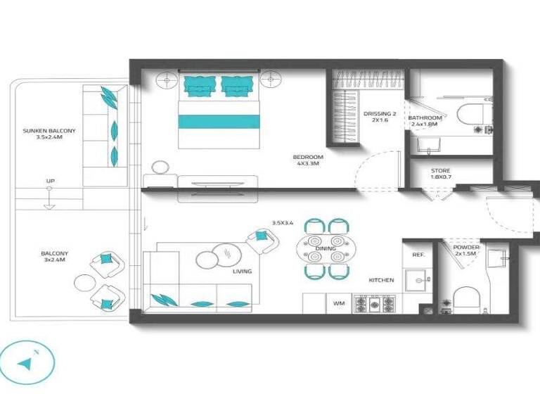 Wohnung zum Kauf - Erstbezug provisionsfrei 285.491 € 2 Zimmer 73,9 m² Dubai