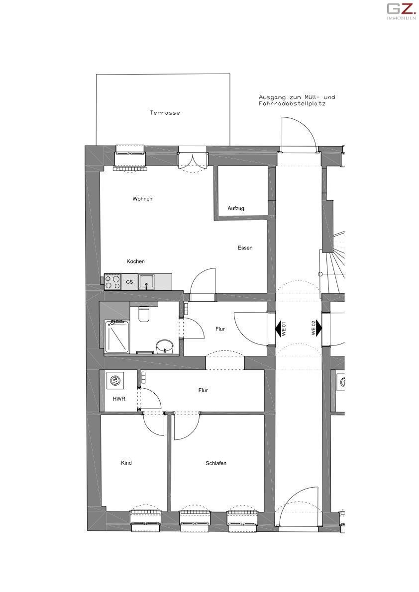 Wohnung zur Miete 1.140 € 3 Zimmer 66,7 m²<br/>Wohnfläche ab sofort<br/>Verfügbarkeit Rudolf-Leonhard-Straße 1 Leipziger Vorstadt (Unterer Hecht) Dresden 01097