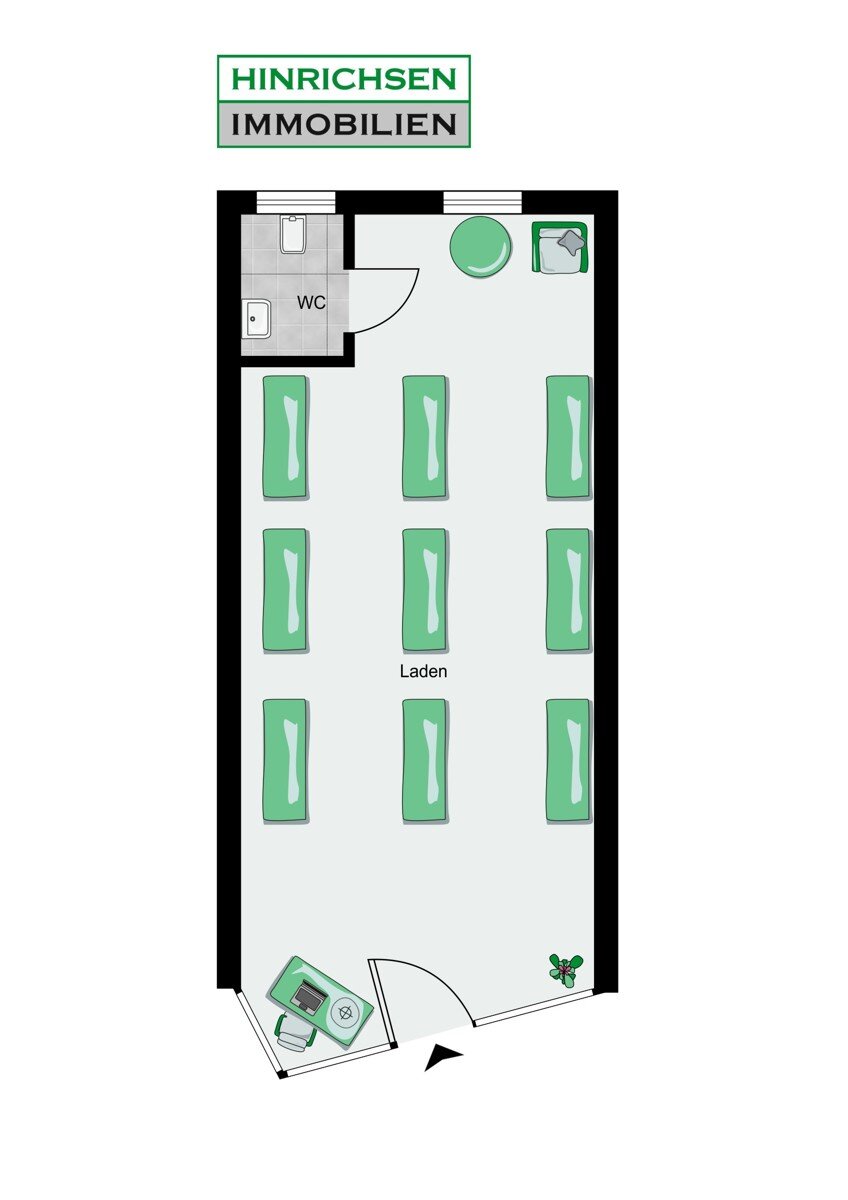 Bürofläche zum Kauf 59.000 € 1 Zimmer 42 m²<br/>Bürofläche Bad Segeberg 23795