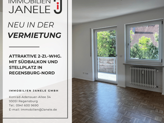 Wohnung zur Miete 615 € 2 Zimmer 50 m² frei ab 01.01.2027 Konradsiedlung-Wutzlhofen Regensburg 93057