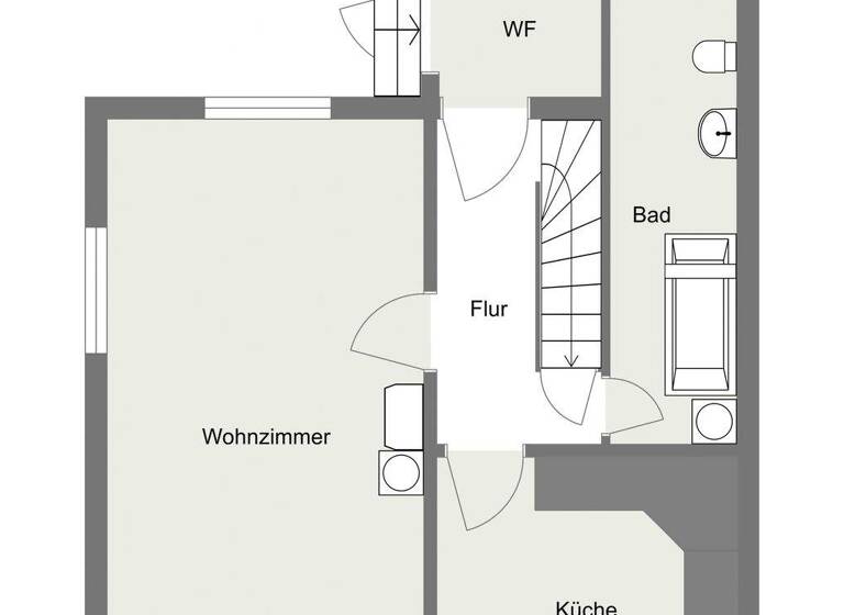 Doppelhaushälfte zum Kauf 95.000 € 3 Zimmer 75 m² 724 m² Grundstück Suhl 98527